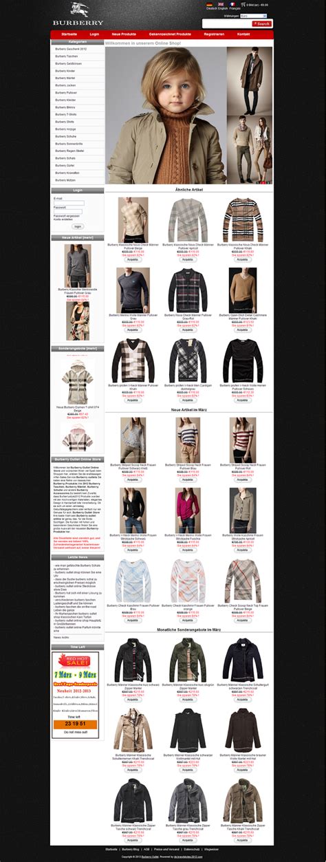 Burberry outlet online USA